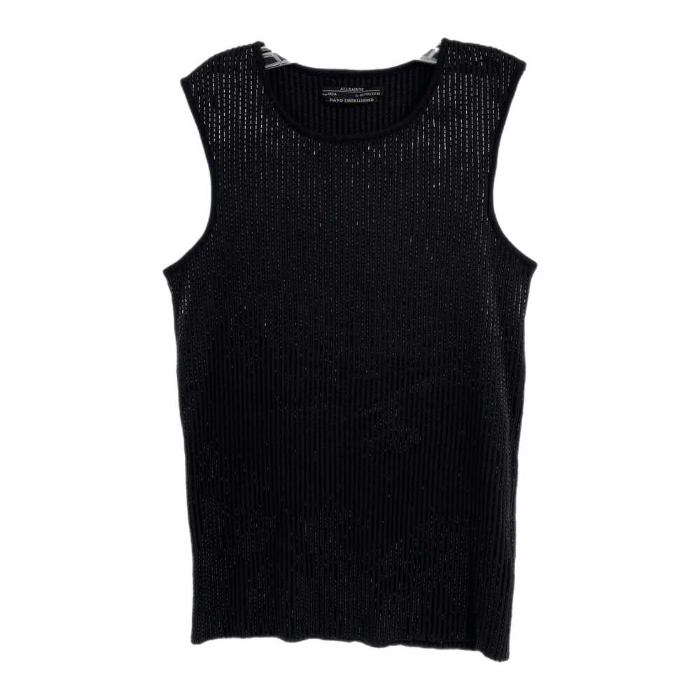 All Saints Black Beaded Tank Top | Women’s Size 6